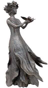 Escultura feminina 35,5*22,8*56,3H poliresina