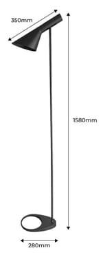 Cand pé  LED Base 28*35*H158 branco