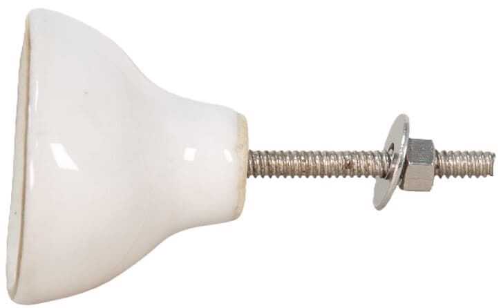 Puxador cerâmica 4*4*7cm oval c/dourado