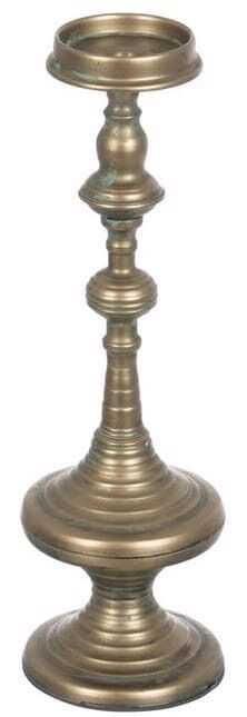 Castiçal 14*14*45,5H metal dourado