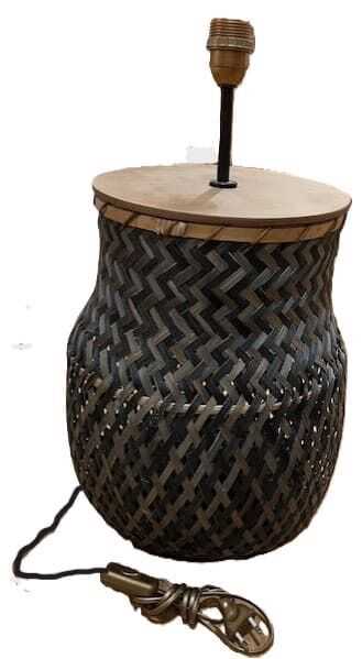 Cand mesa cesto bambu D32*52H