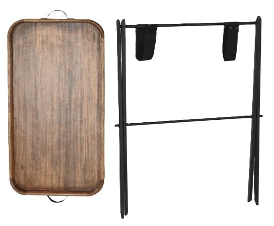 Mesa/tabuleiro apoio 62*43*H61 manga/ferro