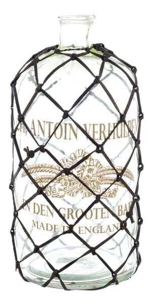 Garrafa vidro gravada 19*19*38H c/ rede