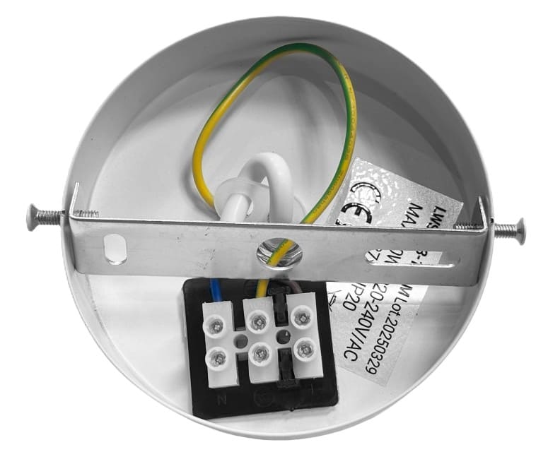 Cand teto LED suspenso D50*H180 resina branco