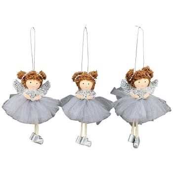 Anjo pendurar 5*14cm saia tecido