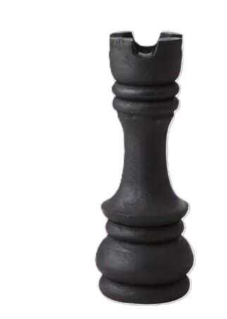 Peça xadrez decor D7`H18 preta