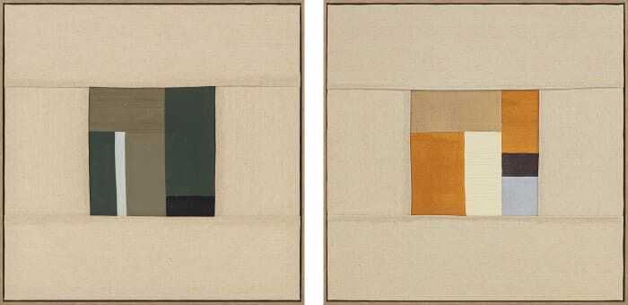 Quadro linho/MDF 60*3,2*60H moderno