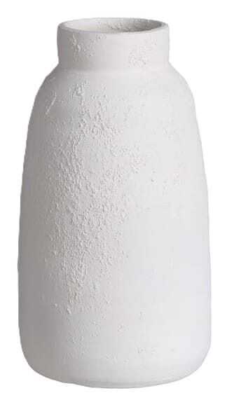 Vaso branco D18*31 barro