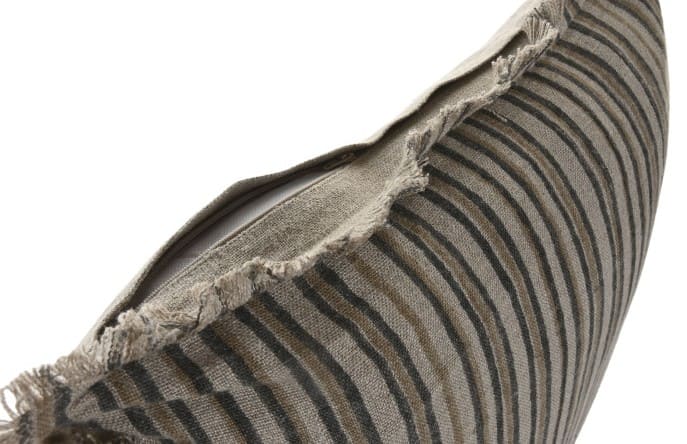 Almofada linho 50*50 riscas s/enchimt