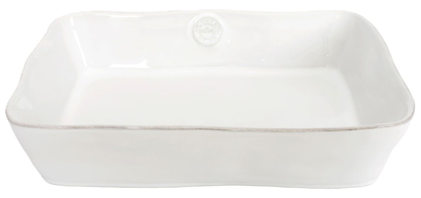 Assadeira rect 35cm NOVA branco