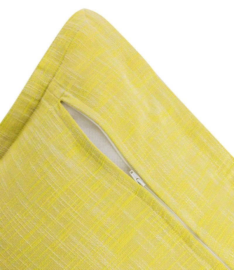 Almofada 50*50 amarela algodão s/ enchimt