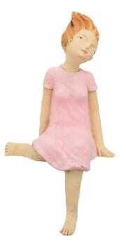 Menina sentada 28*25*50H poliresina