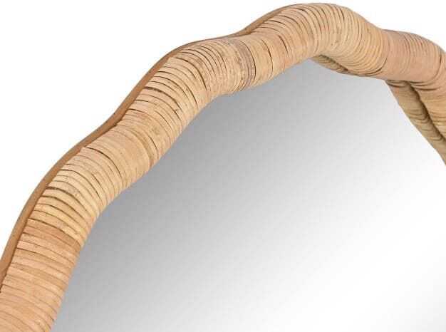 Espelho rattan 80*4,5*80H natural