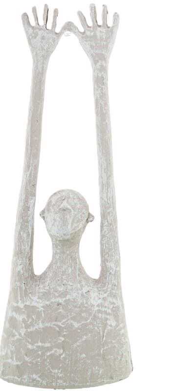 Fig braços alto 9*6*24H cerâmica branca