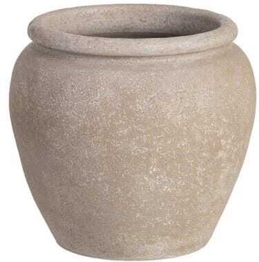 Vaso cerâmica D30*29H bege rústico