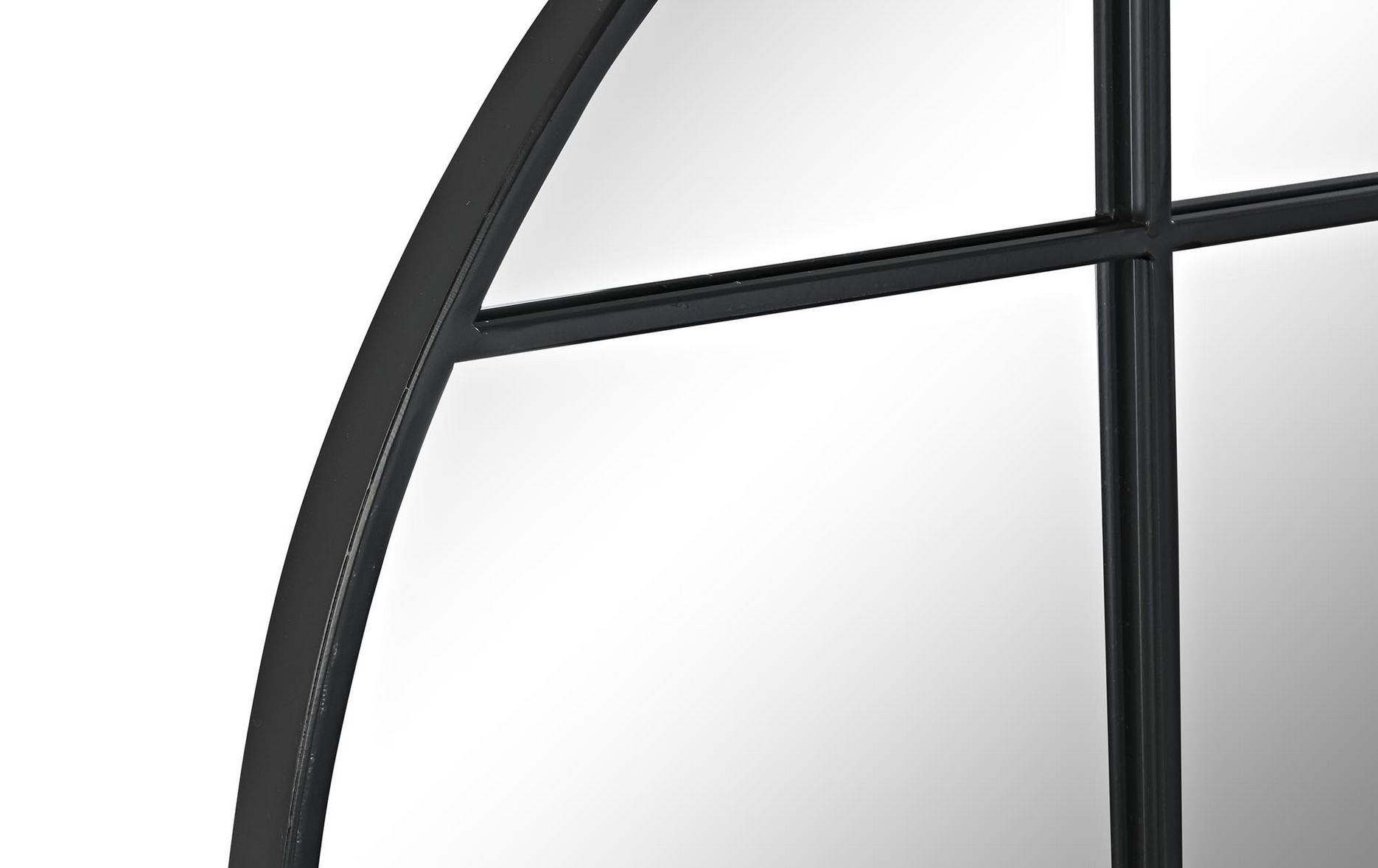 Espelho janela D80*2,5 metal preto