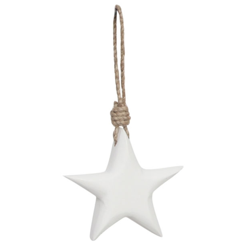 Estrela branca 15*2,5cm