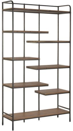 Estante aberta 100*33*181H ferro/abeto