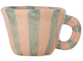 Chávena grés D7,5*H5,5cm riscas