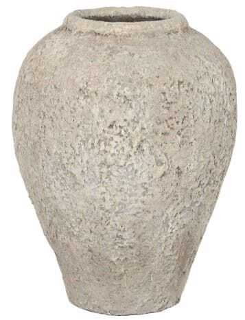 Jarrão terracota 41*41*57H cinzento