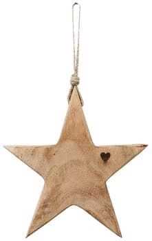 Pendente estrela 21,5*1,5 mad natural