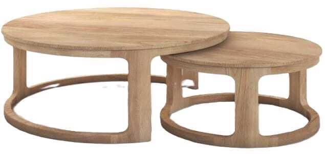 Mesa centro baixa manga