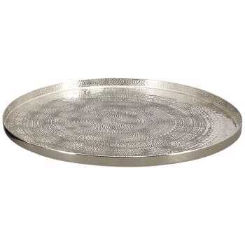 Bandeja/Prato D33*2cm alumínio trabalhado