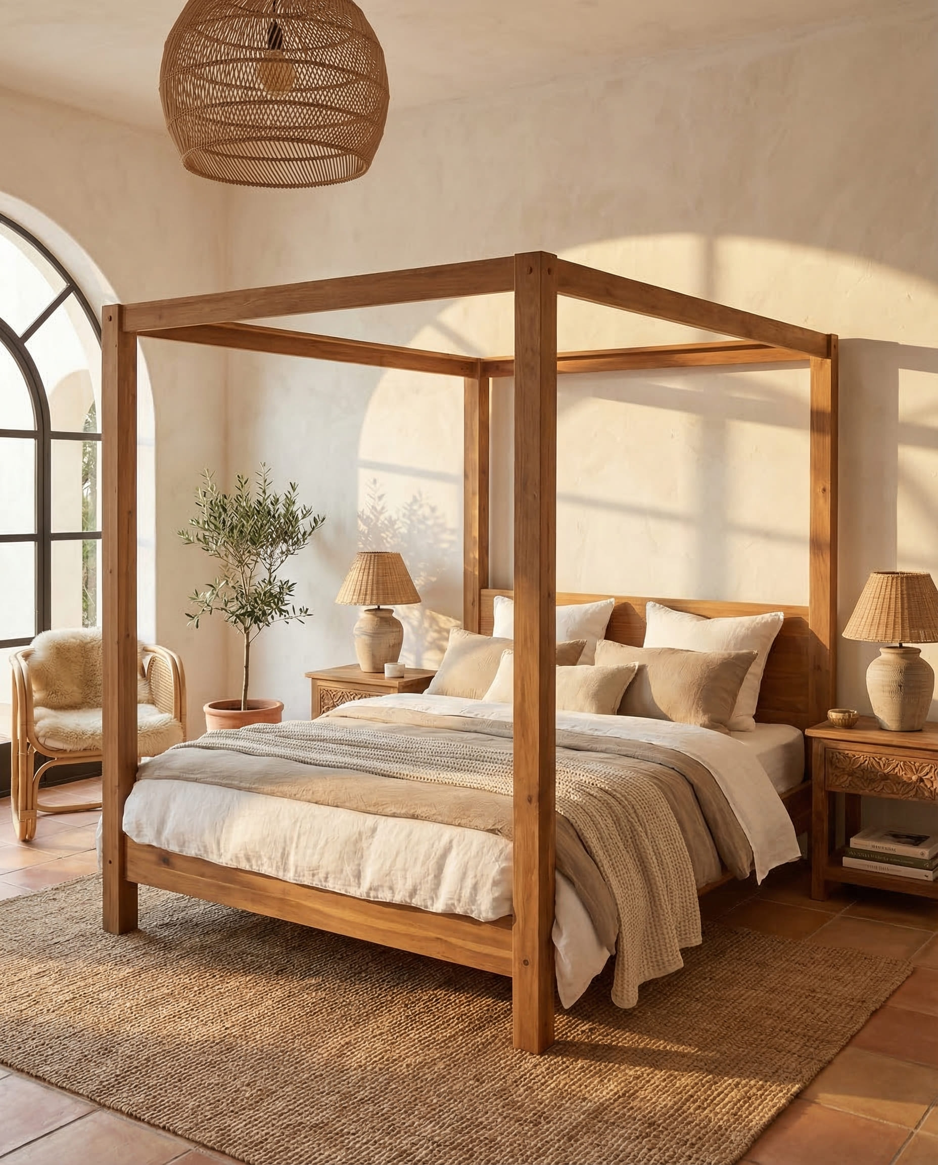 Estrutura cama c/dossel 180*220*210H