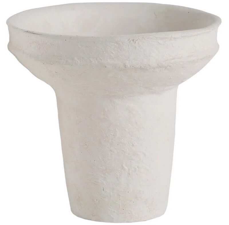 Jarrão D26*24H cimento  branco