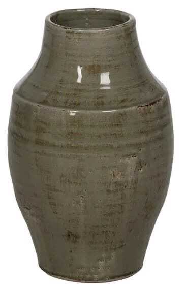 Pote cerâmica D26,5*41H cm verde vidrado