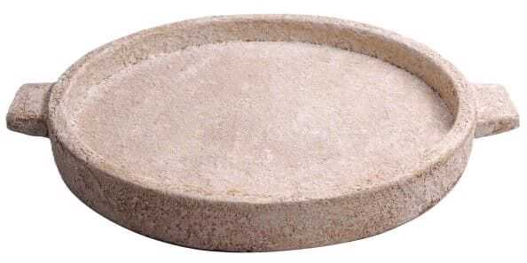 Centro mesa 35,5*30*3,5H cimento creme