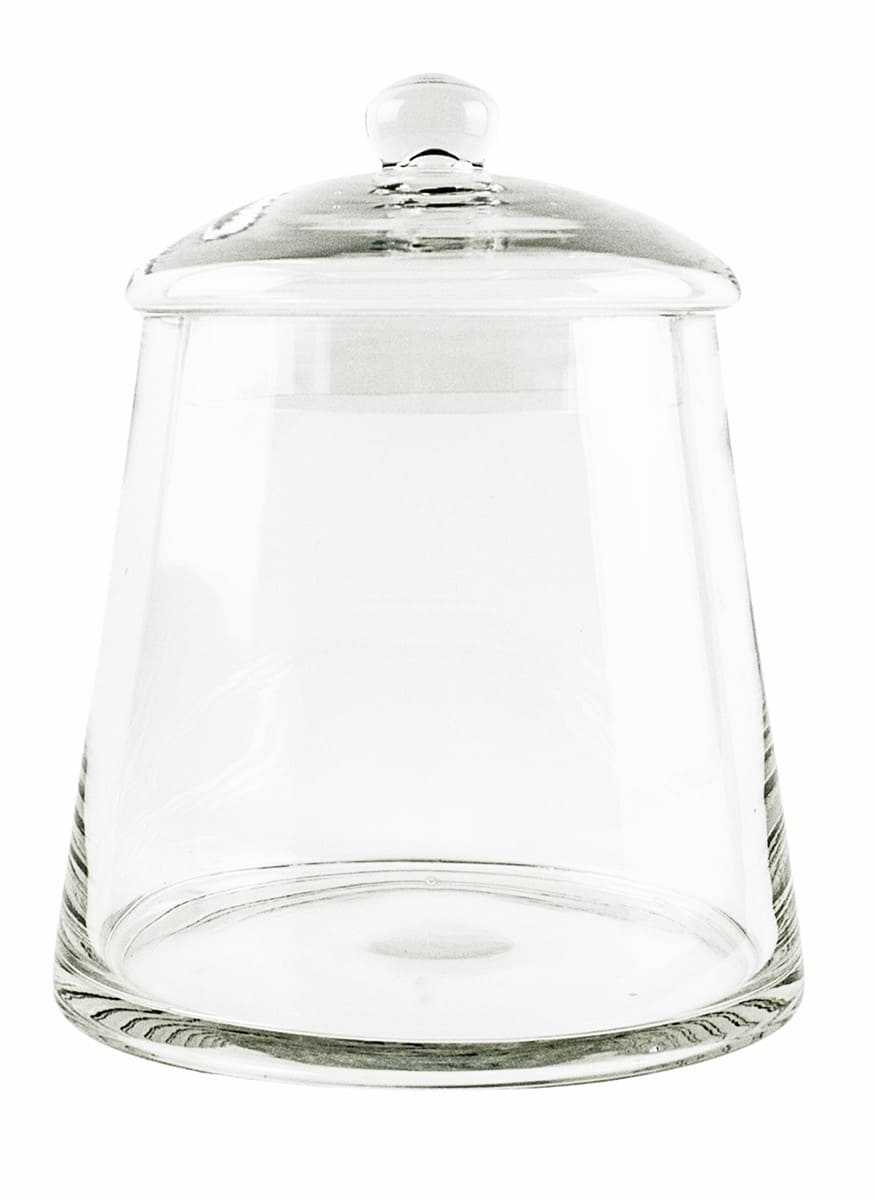 Pote vidro 17*22H c/ tampa