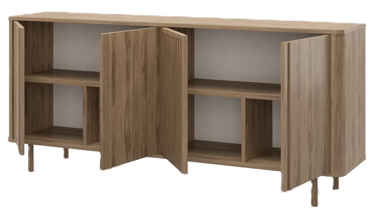 Aparador 180*40*H80 carvalho 4 portas