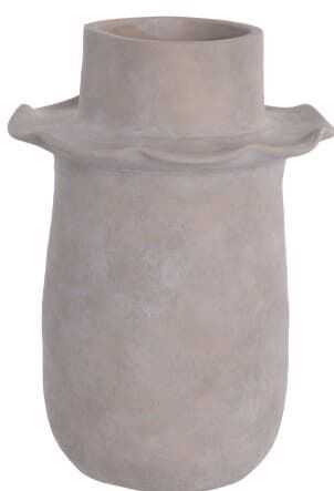 Jarra terracota 21*21*30H desgastado bege