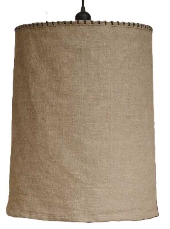 Abat-jour linho D45*65 bege pª suspensão teto