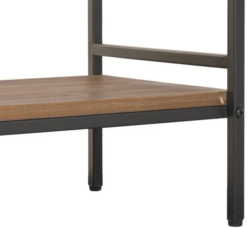 Estante aberta 100*33*181H ferro/abeto