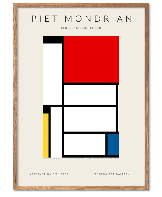 Quadro 50*70 Mondriaan centennial exhibition