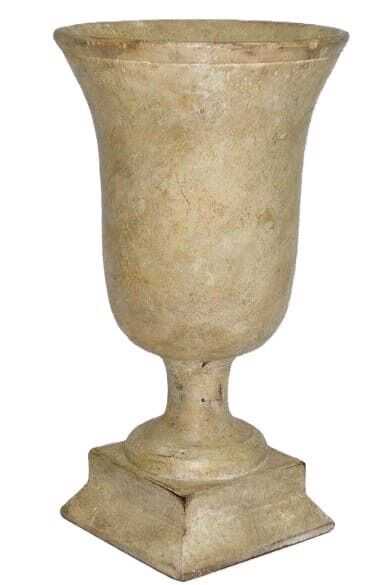 Vaso cálice c/pé 17*17*31H terracota