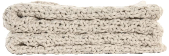 Manta tricot 130*170cm bege