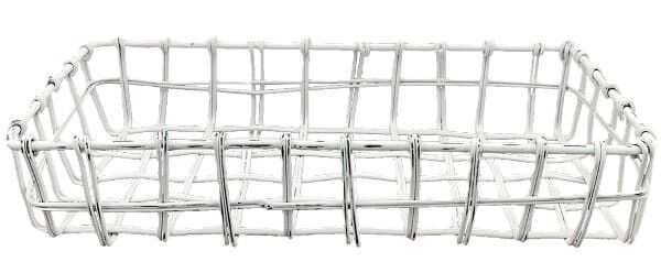 Cesto metal 24*12*5H branco