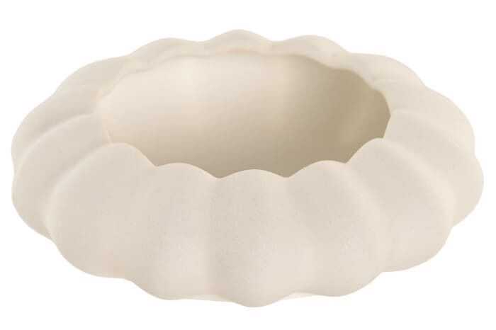 Esvazia-bolsos 14,5`14,5*4 resina branco