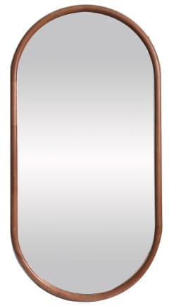 Espelho ovalado 55*2,5*110H árvore borracha