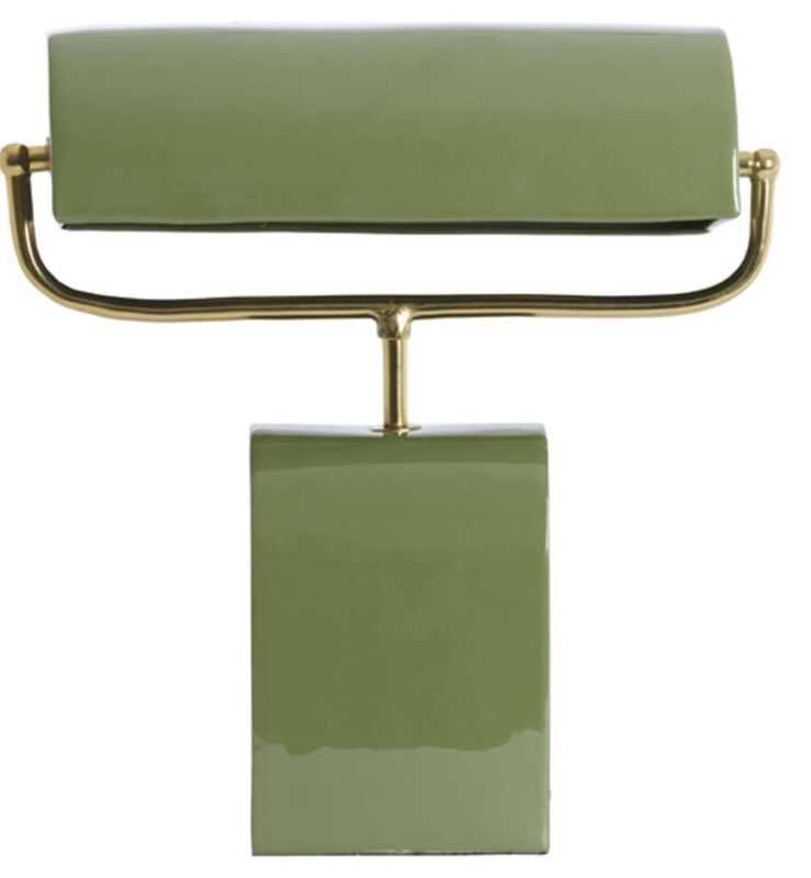 Cand mesa  35*15,5*38H verde/níquel dourado