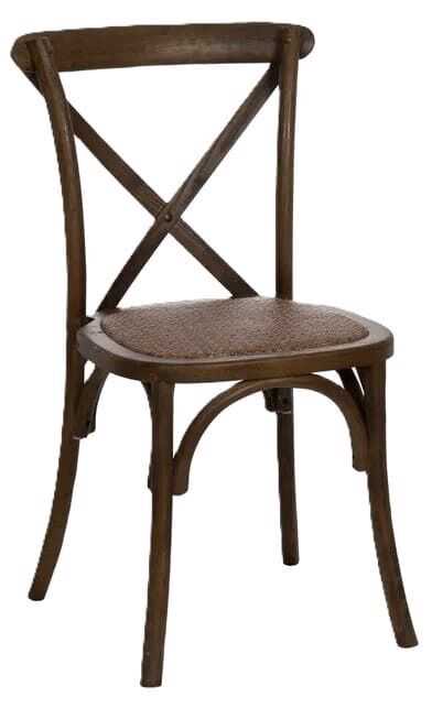 Cadeira austríaca 50*56*87H mad castanha