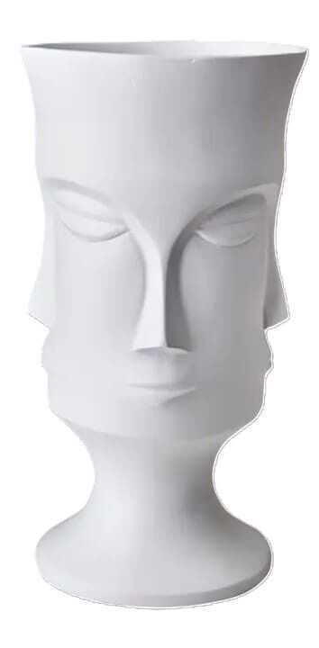 Jarra branca caras D16/19*H36 alumínio