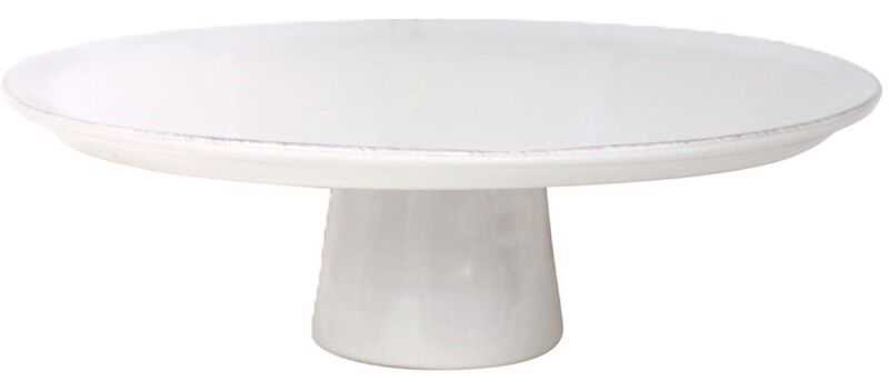 Prato bolo c/pé 28cm APARTE branco