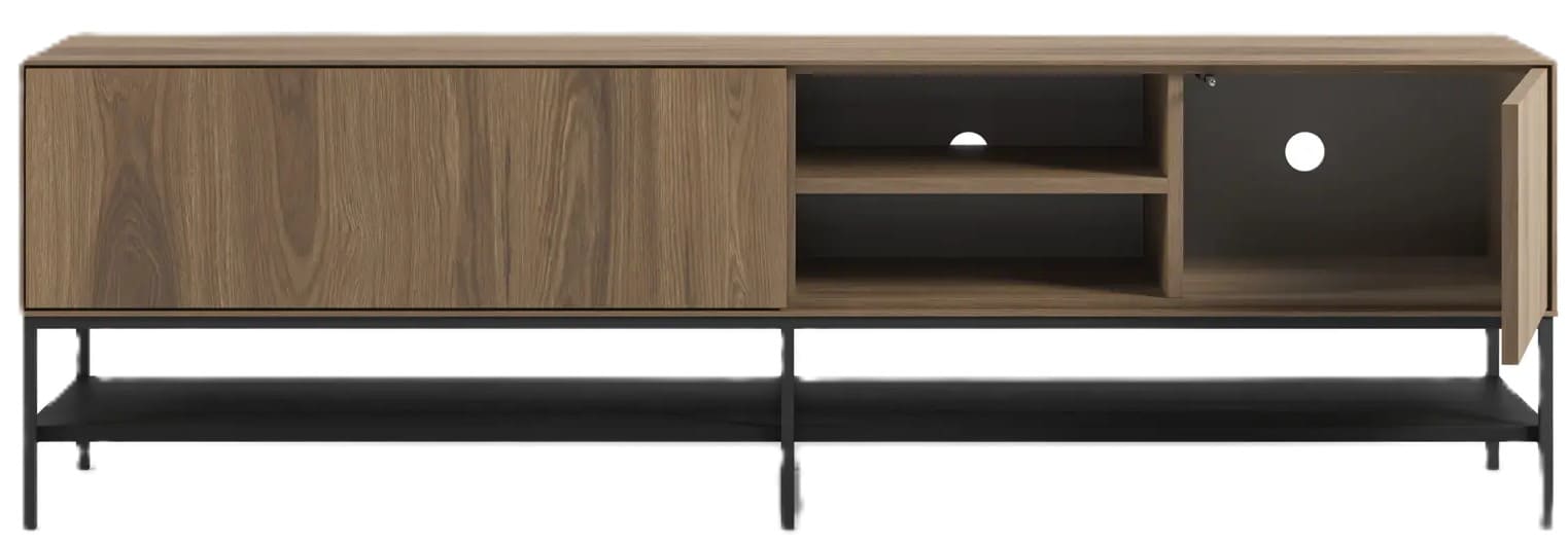 Móvel TV 180*35*H55cm carvalho/preto