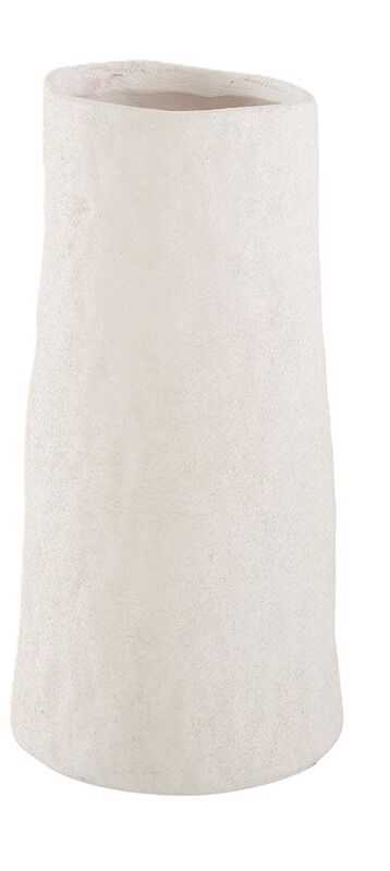 Vaso terracota D10*20H cilindro branco