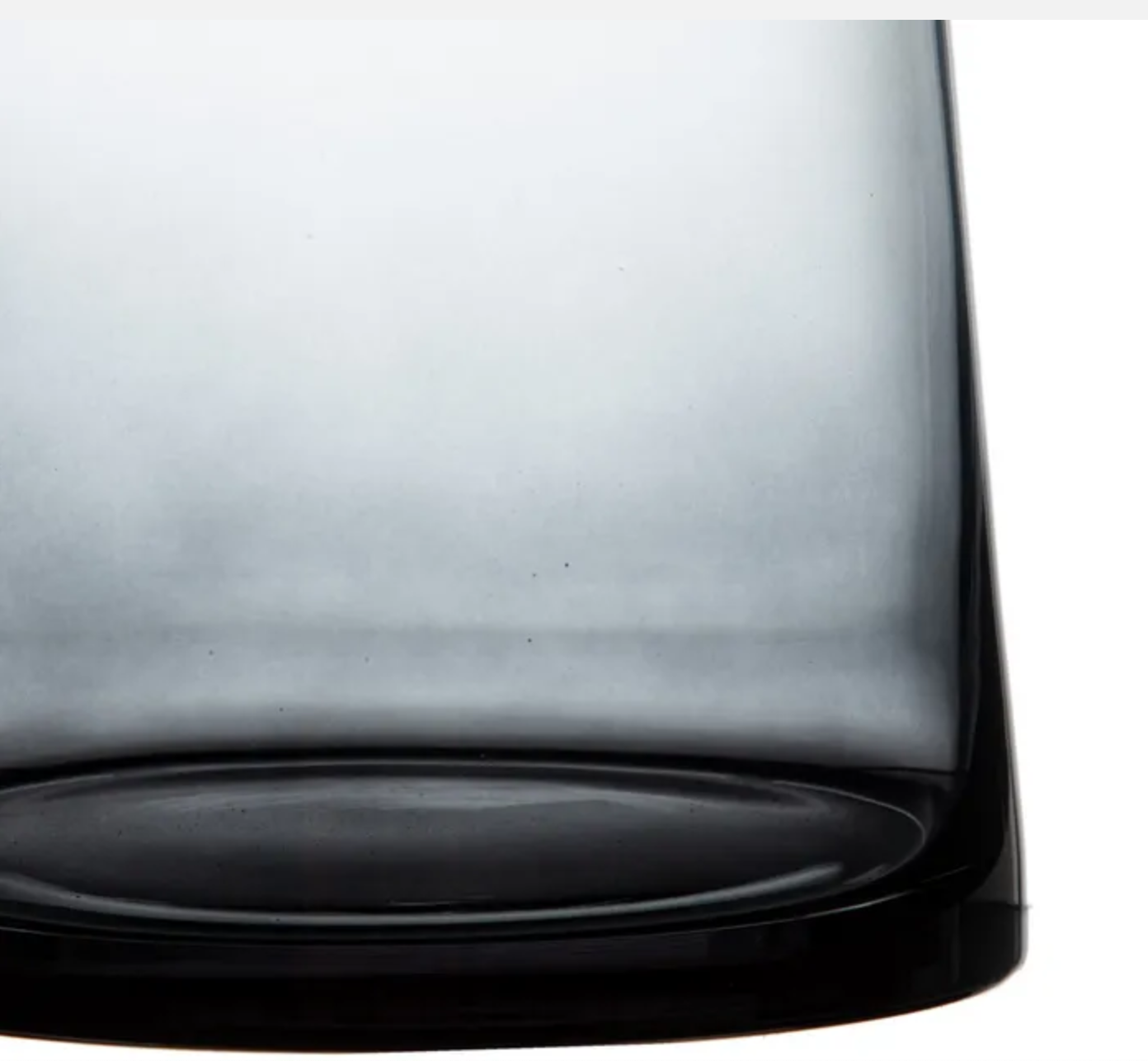 Castiçal D16,5*23,5 vidro cinza