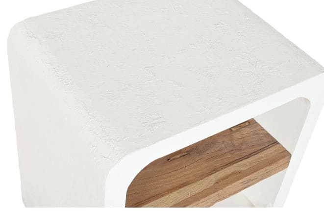 Mesa cabec 50*40*H55 mad reciclada/manga